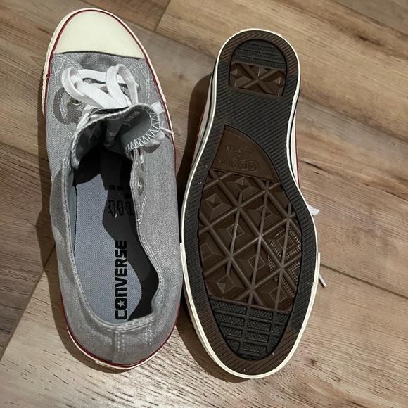 NWOT Converse All Star Chuck Taylor 10 shoes in light gray - Picture 3 of 4